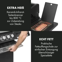 Highgrade 4 IB Gasgrill 6 Brenner 19,8 KW 71x46cm Grill Edelstahl -Küchengeräte Geschäft 10032580 de 0009 logo