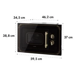 Victoria 20 Einbau-Mikrowelle, 20 L, 800 W, Grill: 1000 W, Schwarz -Küchengeräte Geschäft 10032591 yy 0010 logo