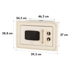 Victoria 20 Einbau-Mikrowelle, 20 L, 800 W, Grill: 1000 W, Elfenbein 21 Victoria 20 Einbau-Mikrowelle, 20 L, 800 W, Grill: 1000 W, Elfenbein -Küchengeräte Geschäft 10032592 yy 0010 logo