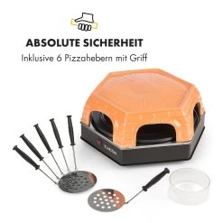 Capricciosa Pizzaofen 1500W Abdeckung Aus Terracotta Warmhaltefunktion -Küchengeräte Geschäft 10032597 de 0008 logo