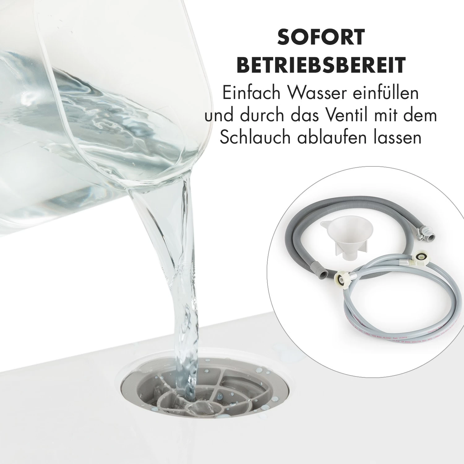 Amazonia Mini Geschirrspülmaschine 6 Programme LED-Display 10 Amazonia Mini Geschirrspülmaschine 6 Programme LED-Display – Bild 8