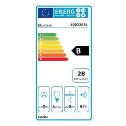 Zugspitze 60 Dunstabzugshaube Wandhaube 65W 310m³/h LED -Küchengeräte Geschäft 10032681 energy label
