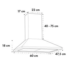 Zugspitze 60 Dunstabzugshaube Wandhaube 65W 310m³/h LED -Küchengeräte Geschäft 10032681 yy 0007 logo