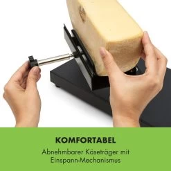 Appenzell Peak Raclette Mit Grill 1000W Thermostatschalter Schwarz -Küchengeräte Geschäft 10032694 de 0005 logo