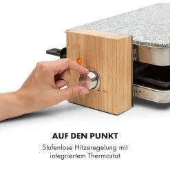 Prime-Rib Raclettegrill 8 Pers. 1500 W Natursteinplatte Edelstahl Holz -Küchengeräte Geschäft 10032695 de 0005 logo