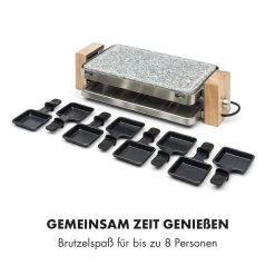 Prime-Rib Raclettegrill 8 Pers. 1500 W Natursteinplatte Edelstahl Holz -Küchengeräte Geschäft 10032695 de 0006 logo