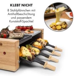 Chateaubriand Nuovo Raclette 1200W Aluminium / Stein 8 Personen Holz -Küchengeräte Geschäft 10032729 de 0004 logo