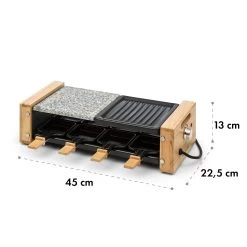Chateaubriand Nuovo Raclette 1200W Aluminium / Stein 8 Personen Holz -Küchengeräte Geschäft 10032729 yy 0007 logo