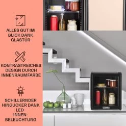Brooklyn 32 Mini-Kühlschrank Glastür LED Ablage -Küchengeräte Geschäft 10032779 DE 0003 usp