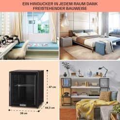 Brooklyn 32 Mini-Kühlschrank Glastür LED Ablage -Küchengeräte Geschäft 10032779 DE 0006 usp
