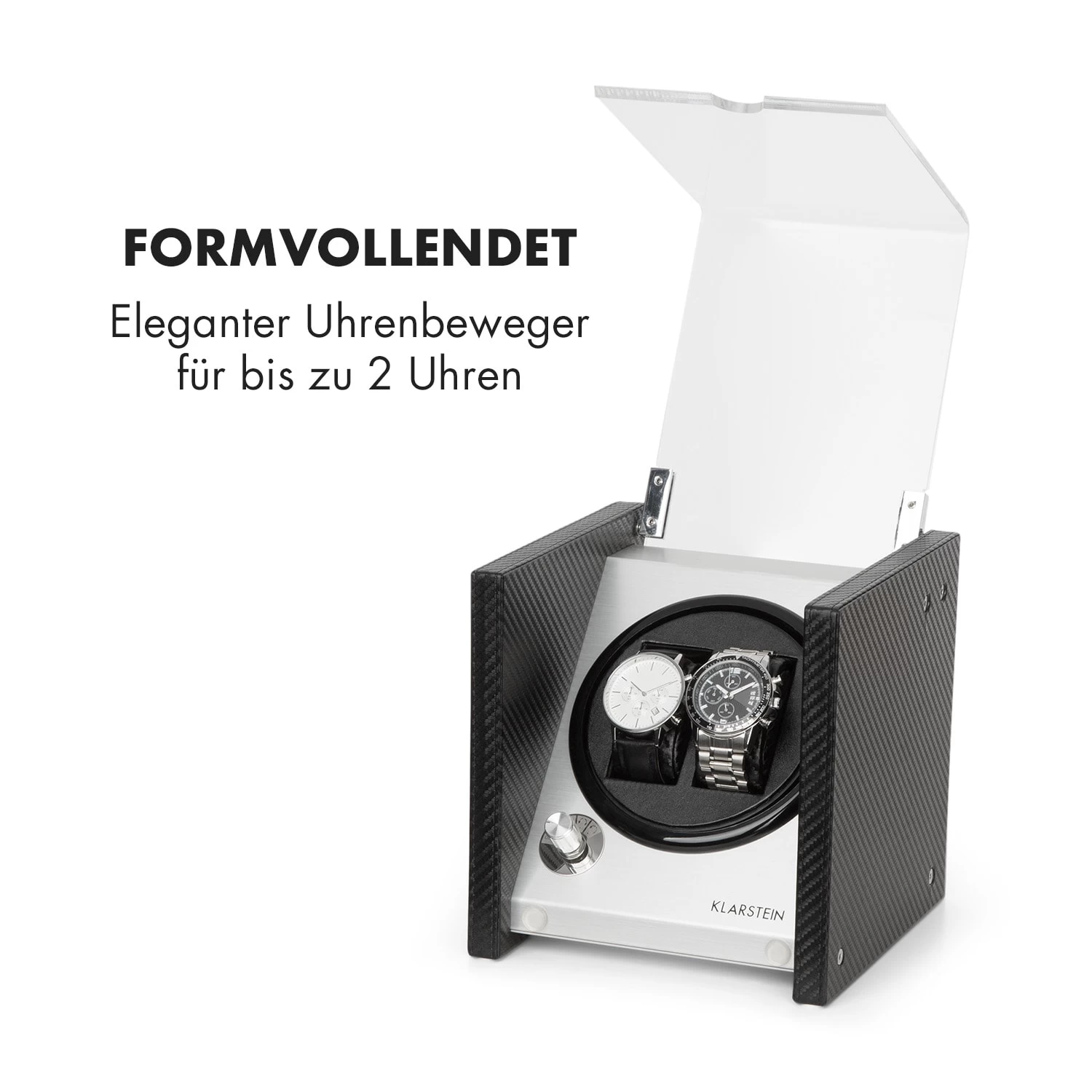 Tokyo 2 Uhrenbeweger, 2 Uhren, 3 Geschwindigkeiten, 4 Modi, Schwarz 5 Tokyo 2 Uhrenbeweger, 2 Uhren, 3 Geschwindigkeiten, 4 Modi, Schwarz – Bild 3