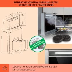 Royal Flush Eco Dunstabzugshaube 60 Cm 576 M³/h A+ -Küchengeräte Geschäft 10032863 de 0005 usp