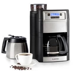 Aromatica II Duo Kaffeemaschine, Integriertes Mahlwerk, 1,25 L Silber