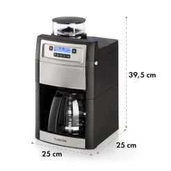 Aromatica II Duo Kaffeemaschine, Integriertes Mahlwerk, 1,25 L Silber -Küchengeräte Geschäft 10032865 yy 0011 logo Klarstein Aromatica II Duo Kaffeemaschine schwarz