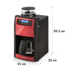 Aromatica II Duo Kaffeemaschine, Integriertes Mahlwerk, 1,25 L, Rot -Küchengeräte Geschäft 10032866 yy 0011 logo Klarstein Aromatica II Duo Kaffeemaschine rot