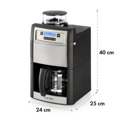 Aromatica II Kaffeemaschine, Mahlwerk, 1,25 L, Silber 21 Aromatica II Kaffeemaschine, Mahlwerk, 1,25 L, Silber -Küchengeräte Geschäft 10032872 yy 0011 logo Klarstein Aromatica II Kaffeemaschine silber