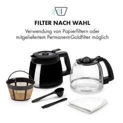 Aromatica II Set Kaffeemaschine, Mahlwerk, 1,25 L, Schwarz -Küchengeräte Geschäft 10032874 de 0004 logo