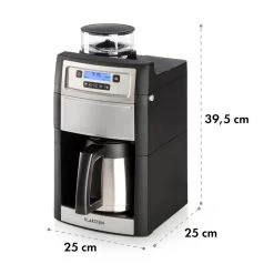 Aromatica II Thermo Kaffeemaschine, Mahlwerk, 1,25 L, Silber -Küchengeräte Geschäft 10032875 yy 0011 logo Klarstein Aromatica II Thermo Kaffeemaschine silber