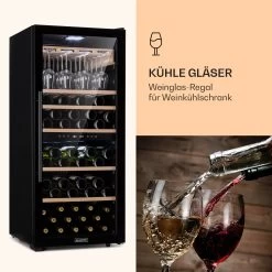 Barossa 102 Duo Weinglas-Regal Zubehör 16 Gläser 4 Schienen Echtholz