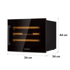 Vinsider 24 Built-In Uno Onyx Einbau-Weinkühlschrank 24 Flaschen 57 L -Küchengeräte Geschäft 10032965 yy 0011 dimensions