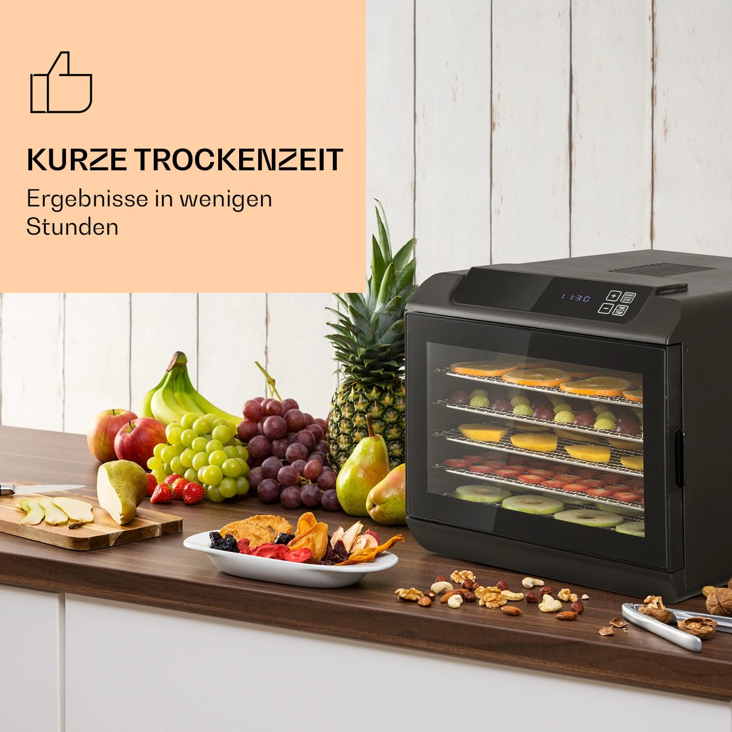 Arizona Jerky Dörrautomat 500W 35-70°C Digitales Touch-Display 4 Arizona Jerky Dörrautomat 500W 35-70°C Digitales Touch-Display – Bild 2