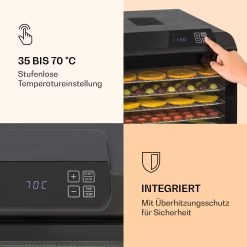 Arizona Jerky Dörrautomat 500W 35-70°C Digitales Touch-Display 11 Arizona Jerky Dörrautomat 500W 35-70°C Digitales Touch-Display -Küchengeräte Geschäft 10033020 de 0004 logo
