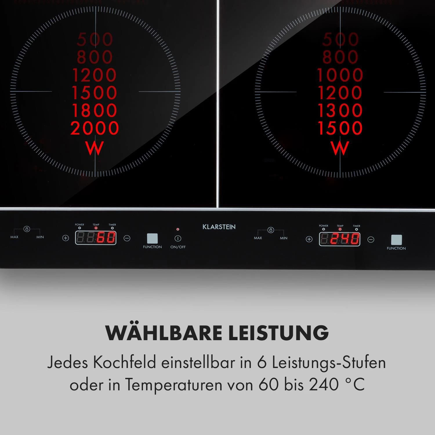 VariCook Neo Induktions-Doppelkochfeld 3500W SenseControl Glaskeramik 5 VariCook Neo Induktions-Doppelkochfeld 3500W SenseControl Glaskeramik – Bild 3