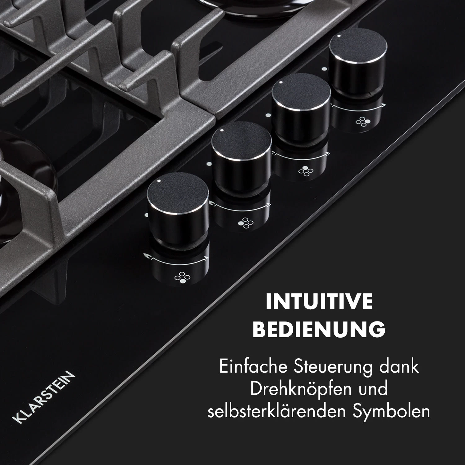 Ignito 4 Zonen Gaskochfeld 4-flammig Sabaf-Brenner Glaskeramik Schwarz 6 Ignito 4 Zonen Gaskochfeld 4-flammig Sabaf-Brenner Glaskeramik Schwarz – Bild 4