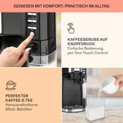 Baristomat 2-in-1-Heißgetränkeautomat Kaffee Tee Milchschaum 12 Baristomat 2-in-1-Heißgetränkeautomat Kaffee Tee Milchschaum -Küchengeräte Geschäft 10033138 de 0003 usp