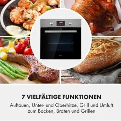 Kalahari Elektrischer Einbaubackofen 2300W 7 Funktionen Schwarz 20 Kalahari Elektrischer Einbaubackofen 2300W 7 Funktionen Schwarz -Küchengeräte Geschäft 10033187 de 0008 logo