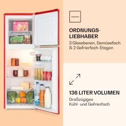 Audrey Kühl- & Gefrierkombination 97l/39l Retro-Look 2 Böden -Küchengeräte Geschäft 10033193 de 0003 logo