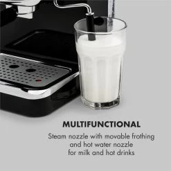 Espressionata Gusto Espressomaschine 1100W 15 Bar Druck Schwarz -Küchengeräte Geschäft 10033209 yy 0007 logo Klarstein Espressionata Gusto Espressomaschine