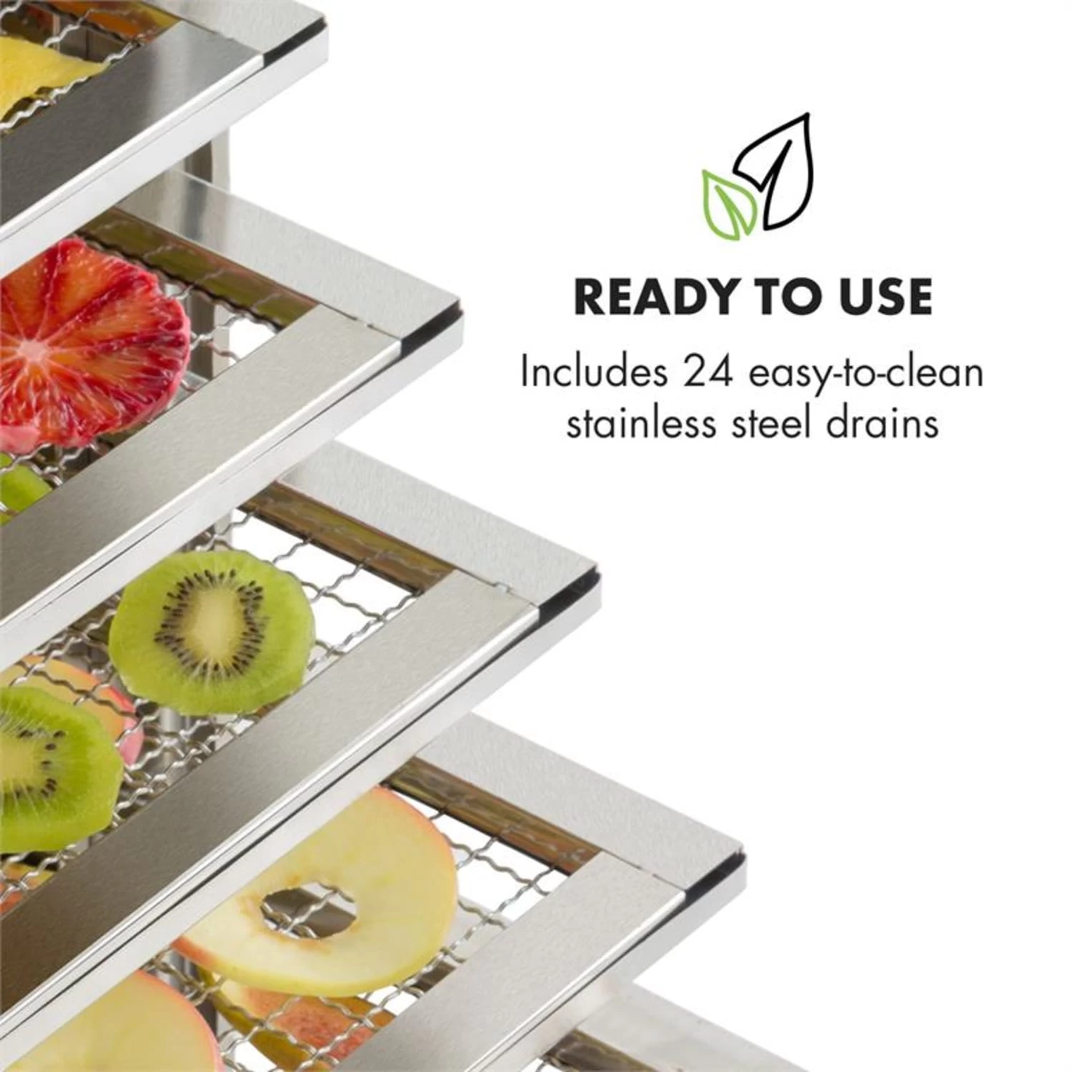 Master Jerky 24 Dörrautomat 5850W 40-90 °C 15h-Timer Edelstahl Silber 6 Master Jerky 24 Dörrautomat 5850W 40-90 °C 15h-Timer Edelstahl Silber – Bild 4