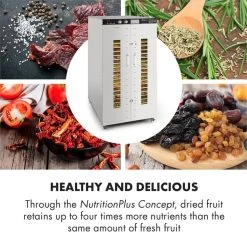 Master Jerky 24 Dörrautomat 5850W 40-90 °C 15h-Timer Edelstahl Silber 14 Master Jerky 24 Dörrautomat 5850W 40-90 °C 15h-Timer Edelstahl Silber -Küchengeräte Geschäft 10033214 yy 0005 logo Klarstein Master Jerky 24 Doerrautomat silber