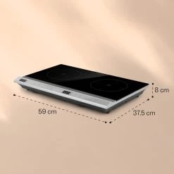 MisterCook Duo Kochplatte Infrarot 3000W 90-650°C Abschalttimer -Küchengeräte Geschäft 10033283 yy 0006 logo