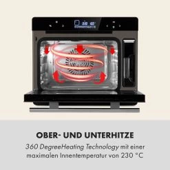 MasterFresh Dampfbackofen 230°C 24l Touch-Bedienfeld Schwarz 16 MasterFresh Dampfbackofen 230°C 24l Touch-Bedienfeld Schwarz -Küchengeräte Geschäft 10033284 de 0004 logo