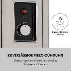 Crossfire Vertikaler Gasgrill 800°C Infrarot-Brenner 12.000 BTU Silber -Küchengeräte Geschäft 10033288 de 0006 logo