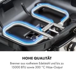 Parforce Duo 2 Gasgrill Brenner 4,4kW 15000BTU 300°C Schwarz -Küchengeräte Geschäft 10033296 de 0005 logo