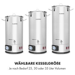 Maischfest Maischekessel 5 Teile 1500/3000W 30l LCD Edelstahl -Küchengeräte Geschäft 10033340 de 0003 logo