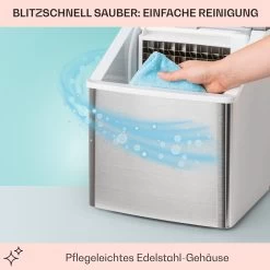 Clearcube Eiswürfelmaschine Klareis 13kg/24h Edelstahl Schwarz -Küchengeräte Geschäft 10033350 de 0005 usp