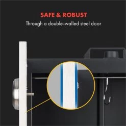 Flintstone Steel Räucherofen 1600 W Integriertes Thermometer Edelstahl 11 Flintstone Steel Räucherofen 1600 W Integriertes Thermometer Edelstahl -Küchengeräte Geschäft 10033372 yy 0003 logo Klarstein Flintstone Steel Raeucherofen Edelstahl reedit