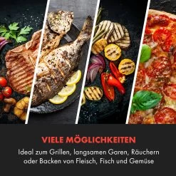 Queensize Kamado Grill Thermometer Abnehmbare Seitenteile Schwarz 16 Queensize Kamado Grill Thermometer Abnehmbare Seitenteile Schwarz -Küchengeräte Geschäft 10033377 de 0005 logo