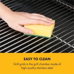 Beef Brisket Smoker Grill Holzkohlegrill/Smoker Edelstahl-Grill Mobil -Küchengeräte Geschäft 10033460 yy 0007 logo Klarstein Beef Brisket Smoker Grill schwarz