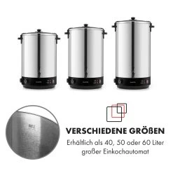KonfiStar 40 Einkochautomat Getränkespender 2500W 40L Edelstahl -Küchengeräte Geschäft 10033524 de 0009 logo