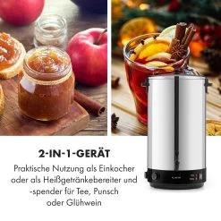 KonfiStar 60 Einkochautomat Getränkespender 2500W 60L 110°C 120min 18 KonfiStar 60 Einkochautomat Getränkespender 2500W 60L 110°C 120min -Küchengeräte Geschäft 10033526 de 0007 logo