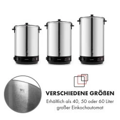 KonfiStar 60 Einkochautomat Getränkespender 2500W 60L 110°C 120min 20 KonfiStar 60 Einkochautomat Getränkespender 2500W 60L 110°C 120min -Küchengeräte Geschäft 10033526 de 0009 logo