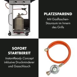 Gazooka 2.0T Gas BBQ Grill 2x3kW Brenner Edelstahl -Küchengeräte Geschäft 10033532 de 0005 logo