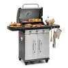 Gazooka 3.0T BBQ Grill 3x3kW Brenner 4 Rollen Edelstahl 1 Gazooka 3.0T BBQ Grill 3x3kW Brenner 4 Rollen Edelstahl -Küchengeräte Geschäft 10033533 yy 0001 titel Klarstein Gazooka 30T BBQ Grill 3 Brenner