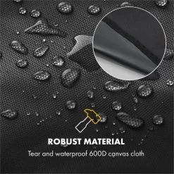 Gazooka 3.0T Wetterschutzhaube 600D Canvas 30/70% PE/PVC Schwarz -Küchengeräte Geschäft 10033536 yy 0005 logo Klarstein Gazooka 3 0T Wetterschutzhaube schwarz