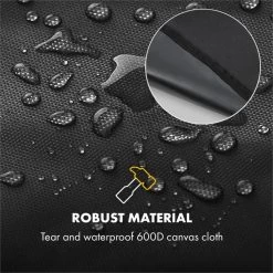 Hot & Hot Wetterschutzhaube 600D Canvas 30/70% PE/PVC Schwarz -Küchengeräte Geschäft 10033537 yy 0005 logo Klarstein Hot and Hot Wetterschutzhaube schwarz